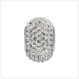 BeCharmed Bracelet Set (17cm) Swarovski Element Pave Charm - Crystal