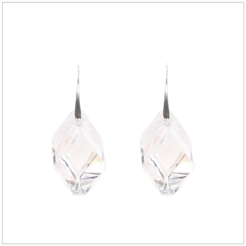 Swarovski Element Cubist Earrings - Crystal - swarovski jewellery south africa kcrystals