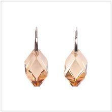 Swarovski Element Cubist Earrings - Golden Shadow - swarovski jewellery south africa kcrystals