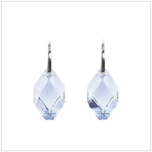 Swarovski Element Cubist Earrings - Light Sapphire - swarovski jewellery south africa kcrystals