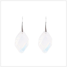 Swarovski Element Cubist Earrings - White Opal - swarovski jewellery south africa kcrystals