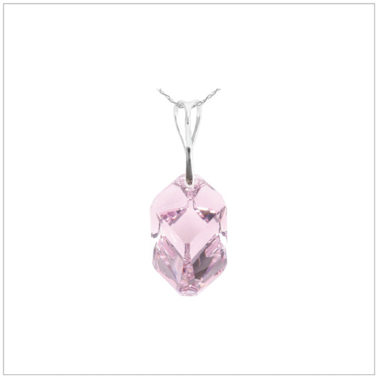 Swarovski Element Cubist Necklace - Light Amethyst - swarovski jewellery south africa kcrystals