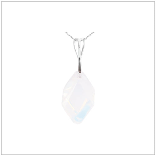 Swarovski Element Cubist Necklace - White Opal - swarovski jewellery south africa kcrystals