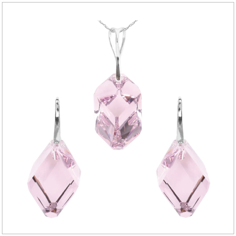 Swarovski Element Cubist Set - Light Amethyst - K. Crystals Online