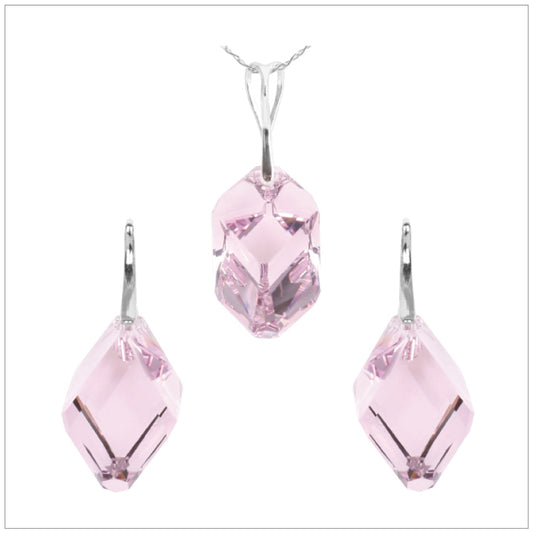 Swarovski Element Cubist Set - Light Amethyst - K. Crystals Online