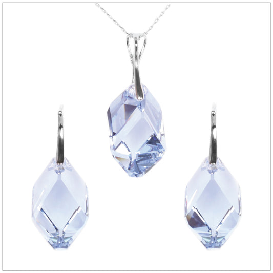 Swarovski Element Cubist Set - Light Sapphire - K. Crystals Online