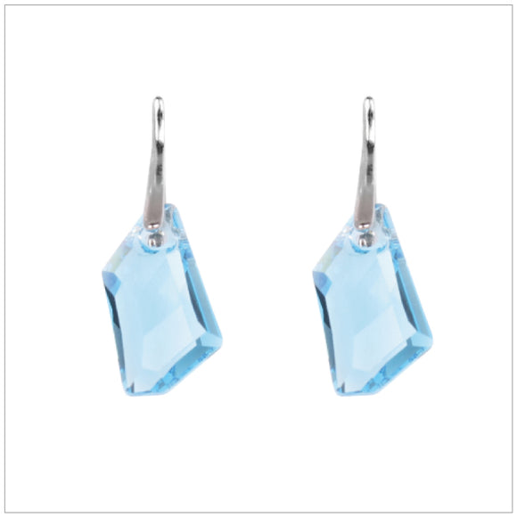 Swarovski Element De-Art Earrings - Aquamarine - K. Crystals Online