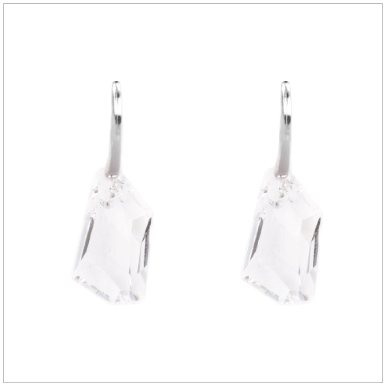 Swarovski Element De-Art Earrings - Crystal - K. Crystals Online