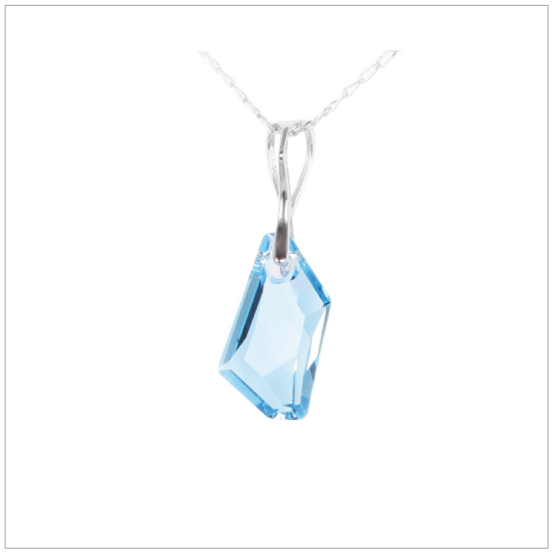 Swarovski Element De-Art Necklace - Aquamarine - K. Crystals Online