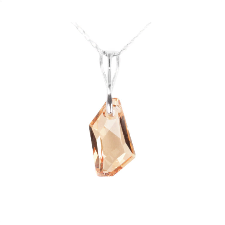 Swarovski Element De-Art Necklace - Golden Shadow - K. Crystals Online