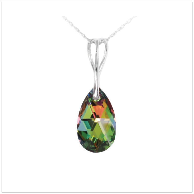 Swarovski Element Drop Necklace - Vitrail Medium - K. Crystals Online