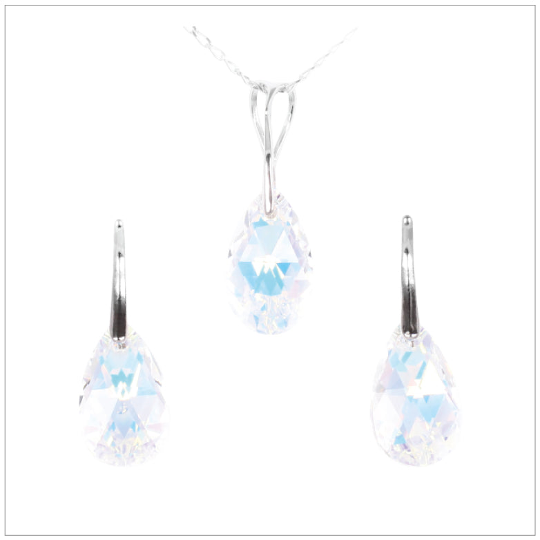 Swarovski Element Drop Set - Aurore Boreale - K. Crystals Online
