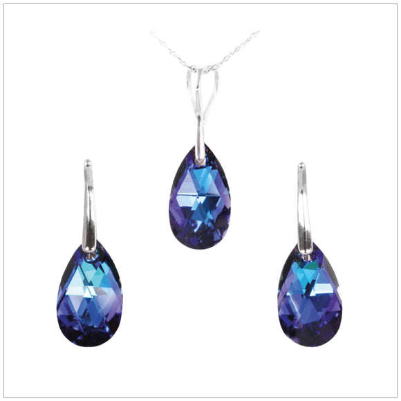 Swarovski Element Drop Set - Bermuda Blue - K. Crystals Online