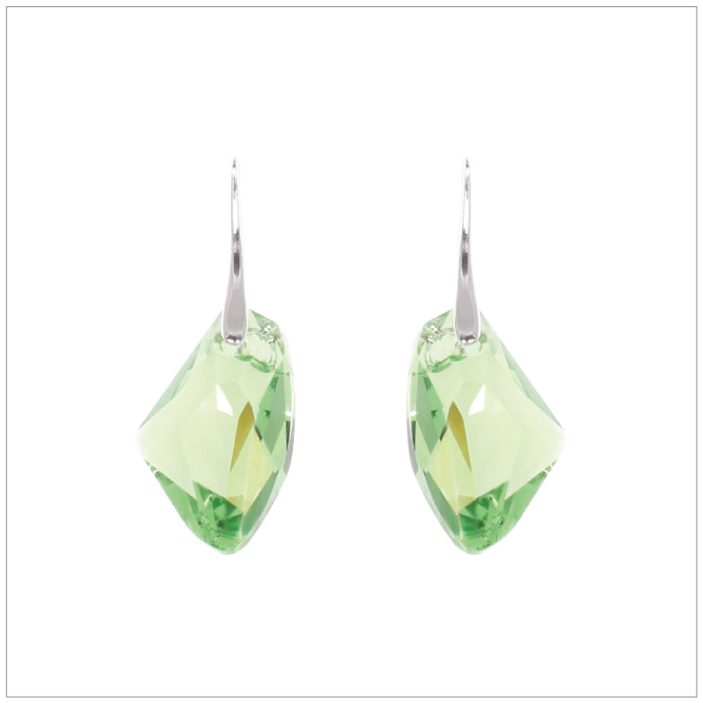 Swarovski Element Galactic Earrings - Peridot