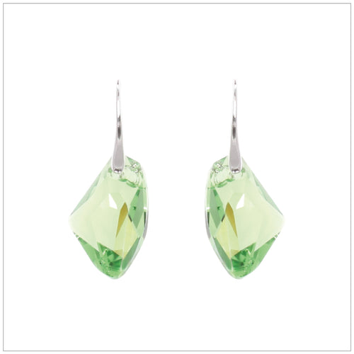 Swarovski Element Galactic Earrings - Peridot