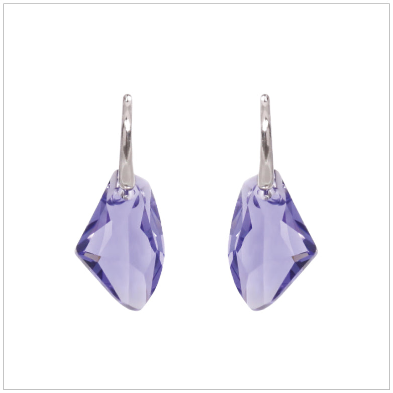Swarovski Element Galactic Earrings - Tanzanite