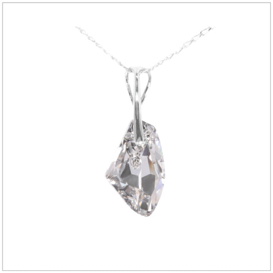 Swarovski Element Galactic Necklace - Chrome/Labrador