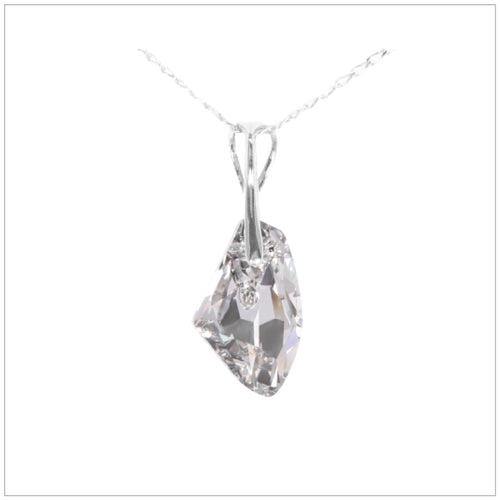 Swarovski Element Galactic Necklace - Chrome/Labrador