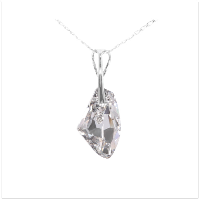 Swarovski Element Galactic Necklace - Chrome/Labrador