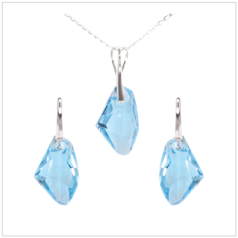 Swarovski Element Galactic Set - Aquamarine