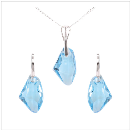 Swarovski Element Galactic Set - Aquamarine
