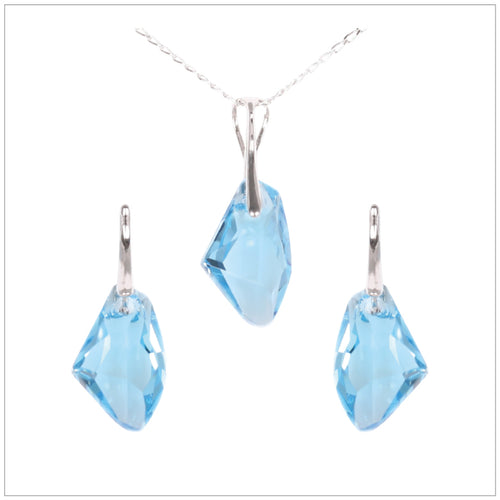 Swarovski Element Galactic Set - Aquamarine