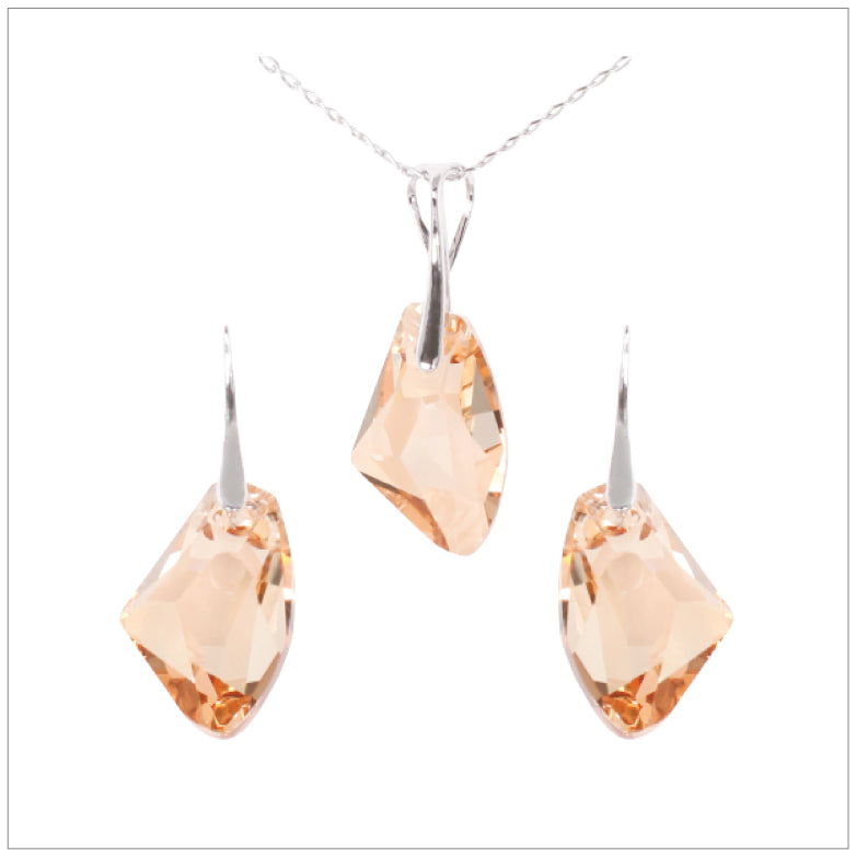 Swarovski Element Galactic Set - Golden Shadow