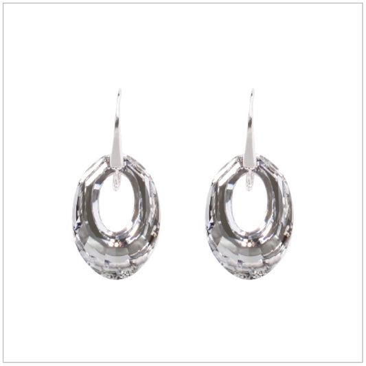 Swarovski Element Helios Earrings - Chrome - swarovski jewellery south africa kcrystals