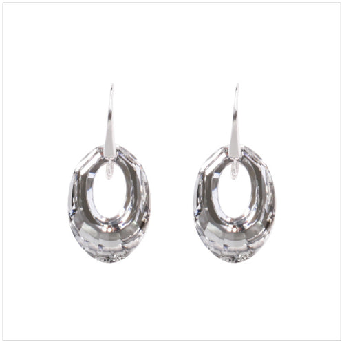 Swarovski Element Helios Earrings - Chrome - swarovski jewellery south africa kcrystals