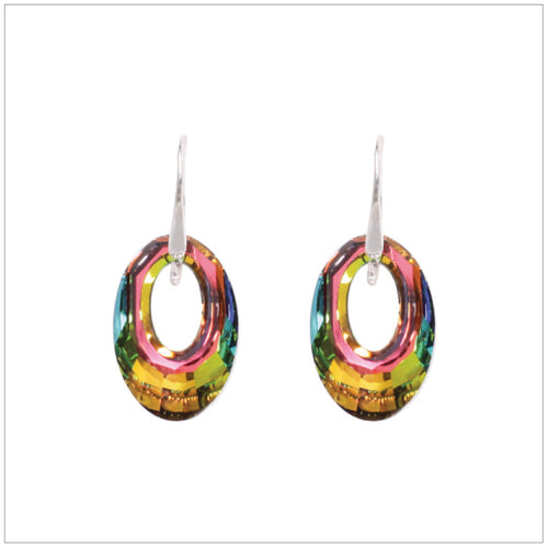 Swarovski Element Helios Earrings - Vitrail Medium - swarovski jewellery south africa kcrystals