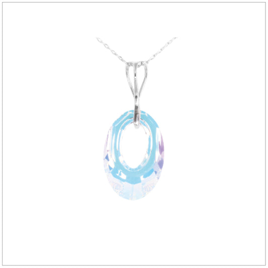 Swarovski Element Helios Necklace - Aurore Boreale - swarovski jewellery south africa kcrystals