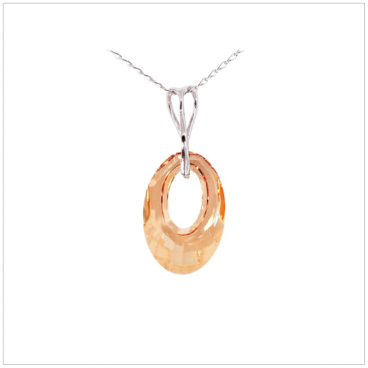 Swarovski Element Helios Necklace - Golden Shadow - swarovski jewellery south africa kcrystals