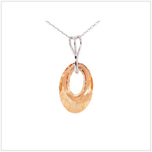 Swarovski Element Helios Necklace - Golden Shadow - swarovski jewellery south africa kcrystals