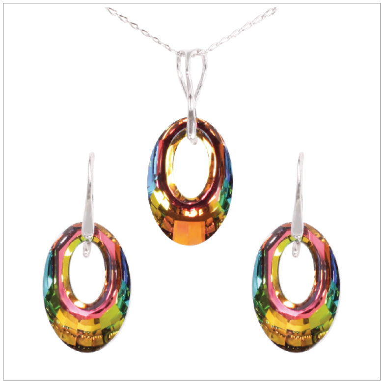 Swarovski Element Helios Set - Vitrail Medium - swarovski jewellery south africa kcrystals