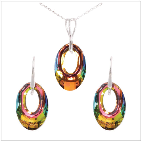 Swarovski Element Helios Set - Vitrail Medium - swarovski jewellery south africa kcrystals