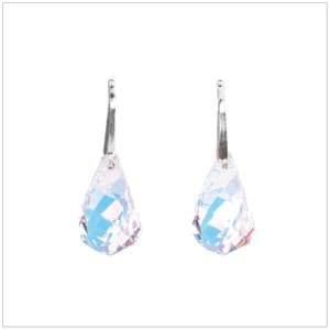 Swarovski Element Helix Earrings - Aurore Boreale