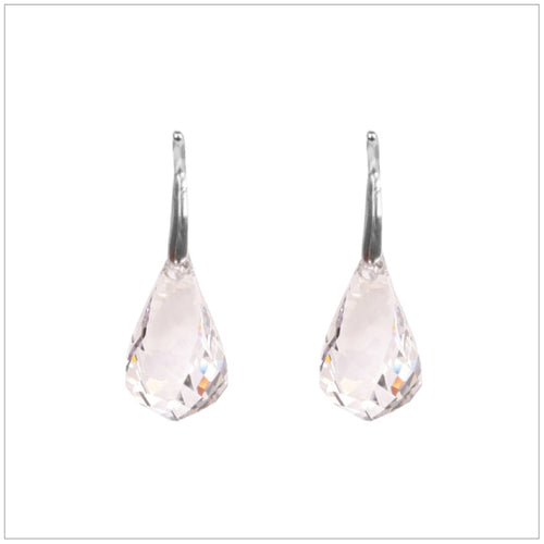 Swarovski Element Helix Earrings - Silver Shade