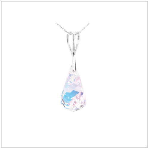 Swarovski Element Helix Necklace - Aurore Boreale