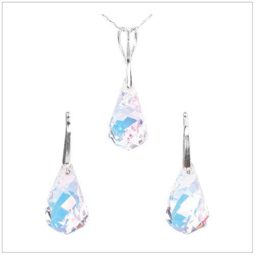Swarovski Element Helix Set - Aurore Boreale