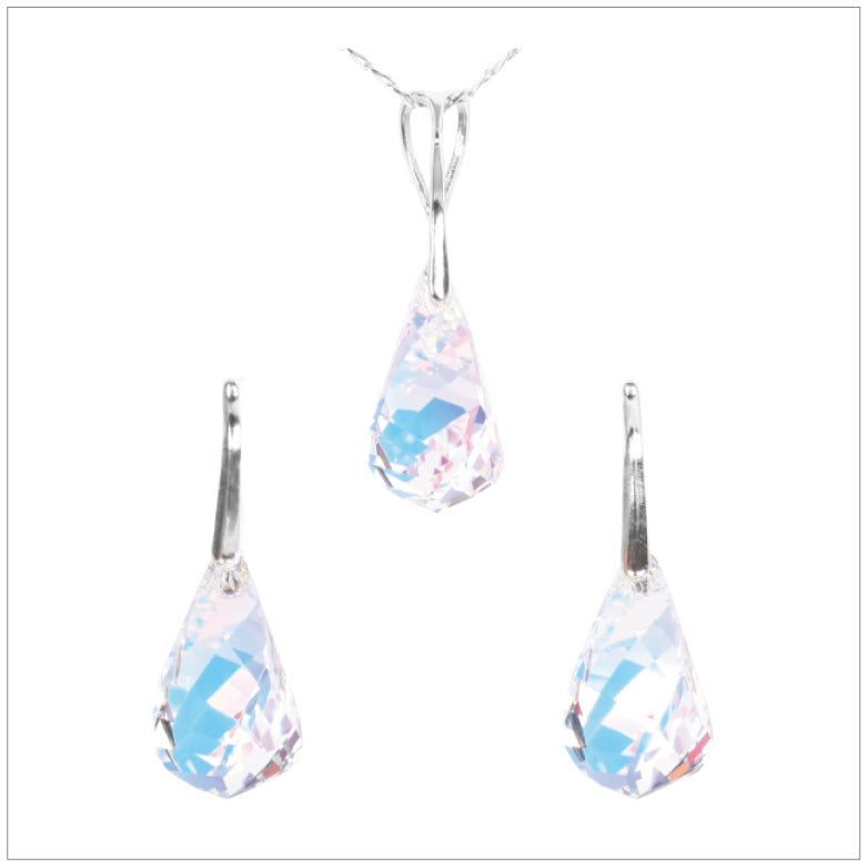 Swarovski Element Helix Set - Aurore Boreale