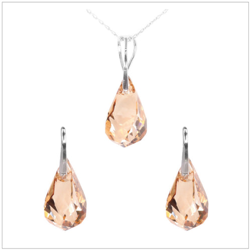 Swarovski Element Helix Set - Golden Shadow