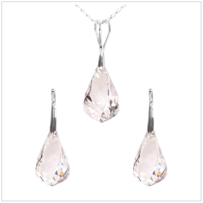 Swarovski Element Helix Set - Silver Shade