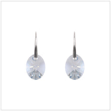 Swarovski Element Oval Earrings - Blue Shadow