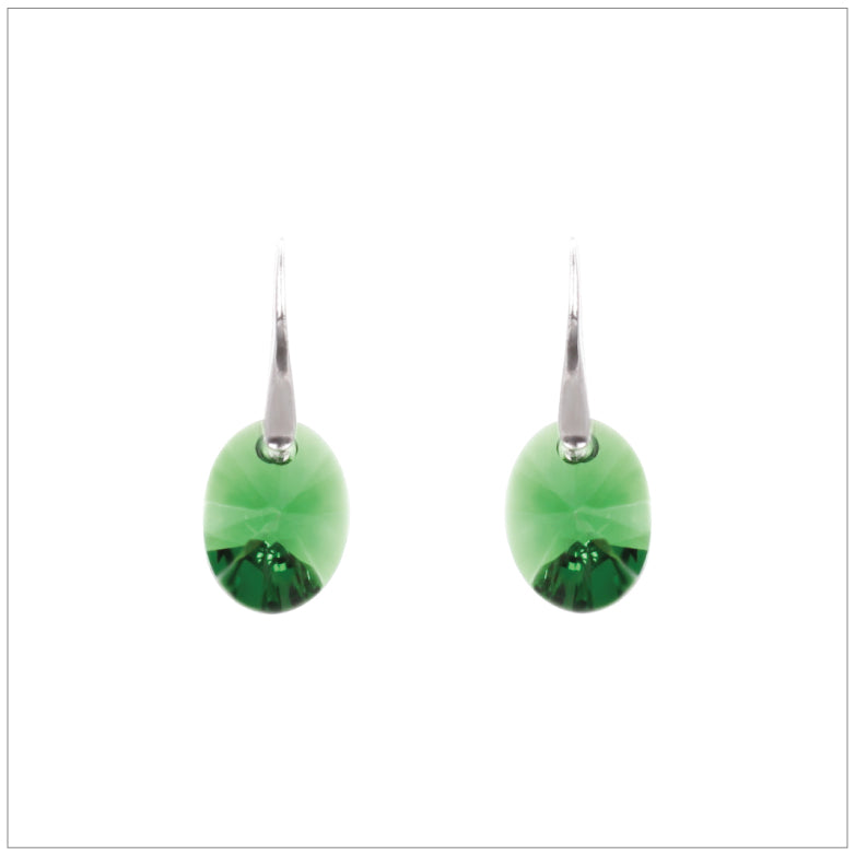 Swarovski Element Oval Earrings - Erinit
