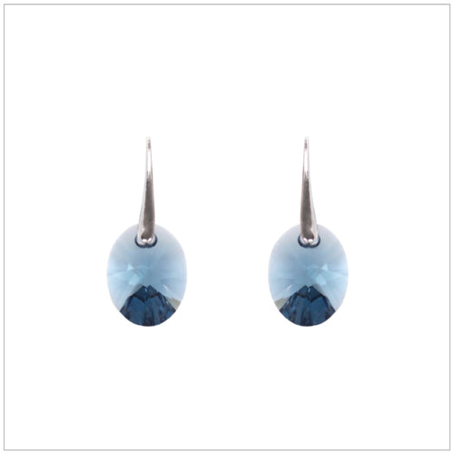 Swarovski Element Oval Earrings - Montana