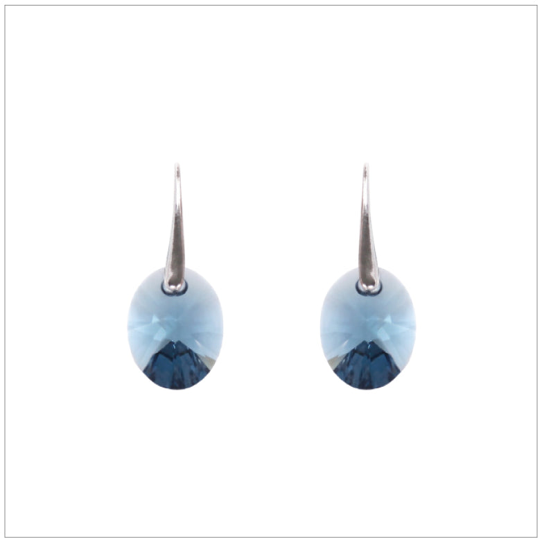 Swarovski Element Oval Earrings - Montana