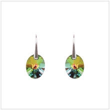 Swarovski Element Oval Earrings - Vitrail Medium