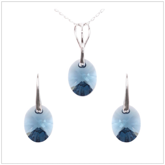 Swarovski Element Oval Set - Montana
