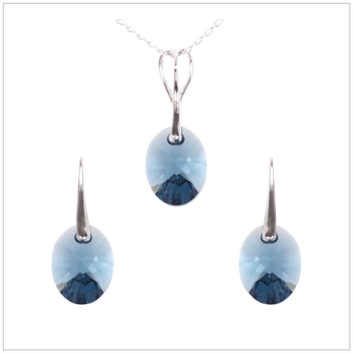 Swarovski Element Oval Set - Montana