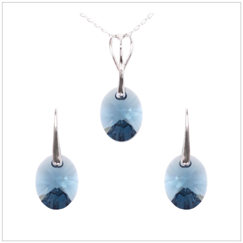 Swarovski Element Oval Set - Montana